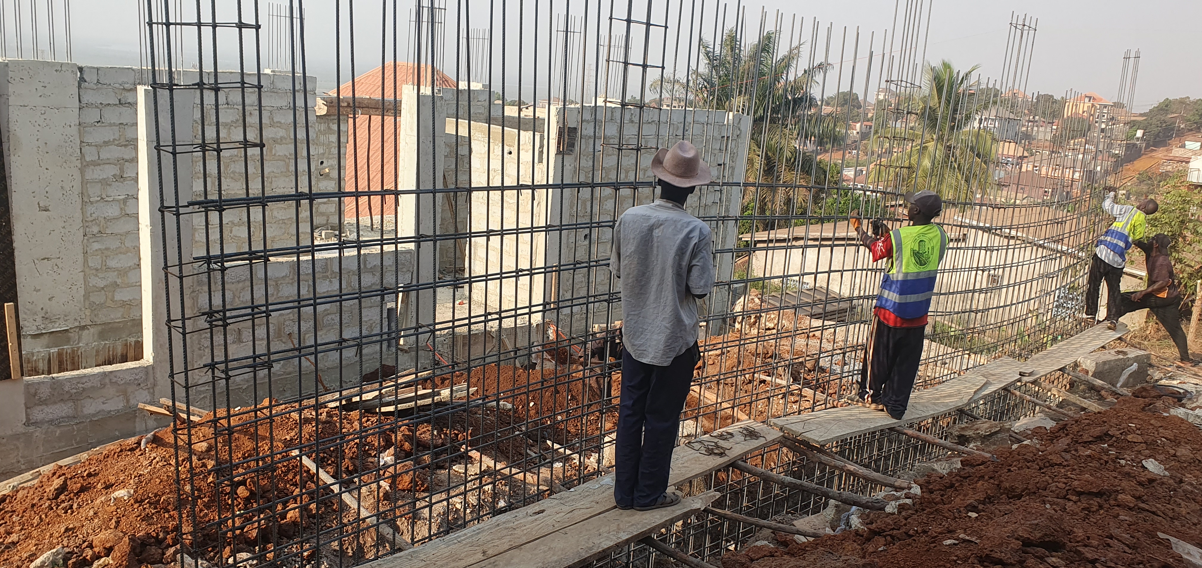 Ferraillage du mur de soutènement 