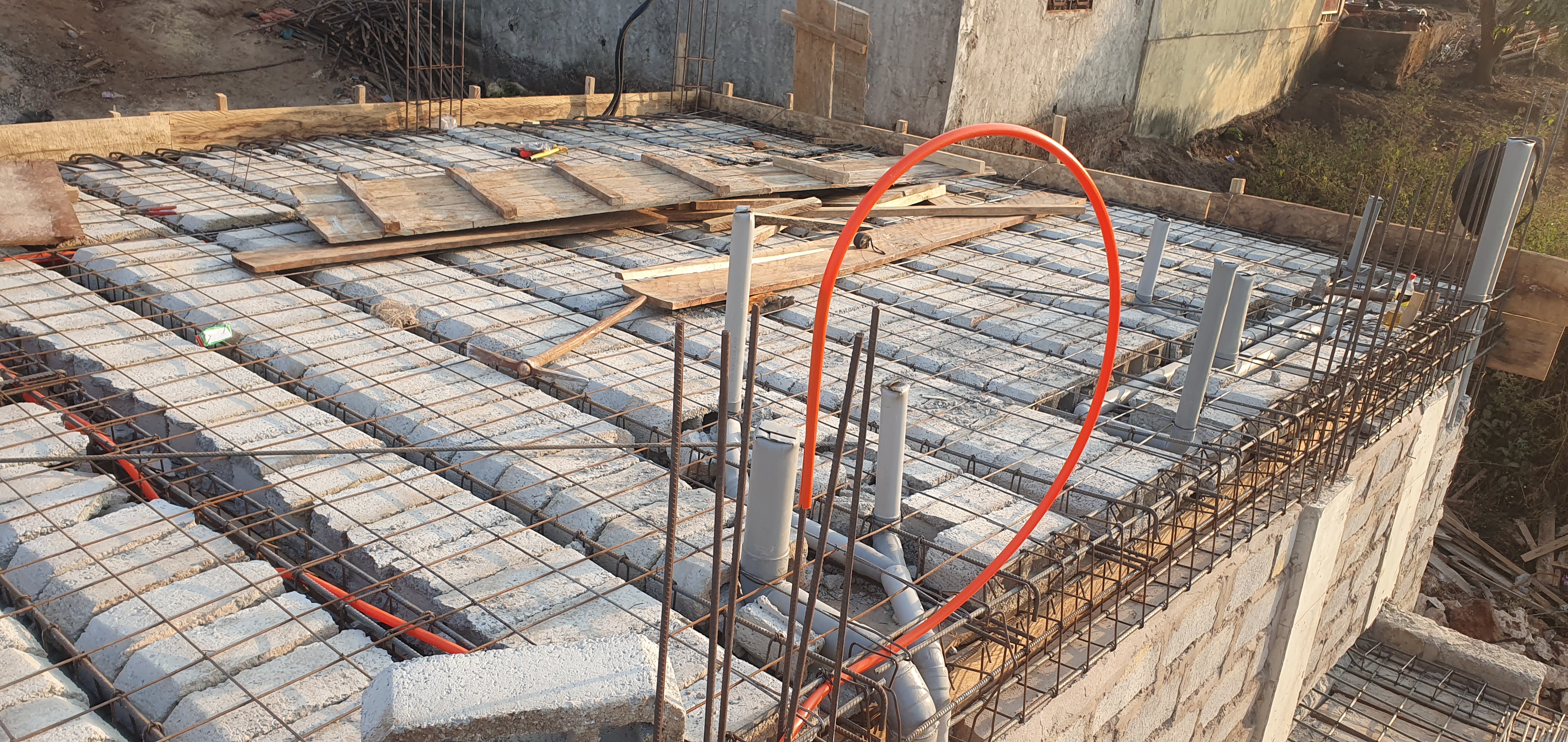 Préparation de la dalle Rez-de-chaussée 